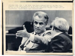 John Gotti conspiracy trial original AP laserphoto 1990