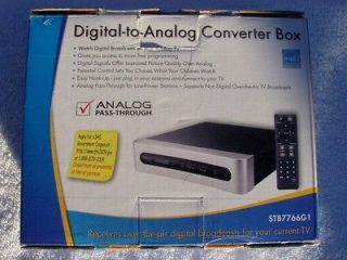 RCA DIGITAL TO ANALOG TV CONVERTER BOX MODEL STB7766G1 NEW NIB