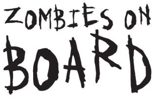 Zombies On Board Sticker Vinyl Decal Choose a Color Walking Dead