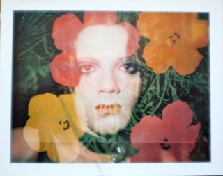 Brigid Polk (Brigid Berlin) unique Andy Warhol flower Portrait