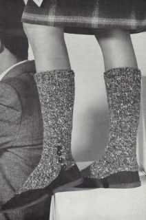 Knitting PAttern Buttoned Spats Spatterdashes Vintage