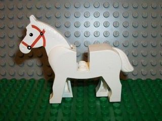 Lego White Horse Cowboy Western Castle Farm Indian Animal Mini Figure