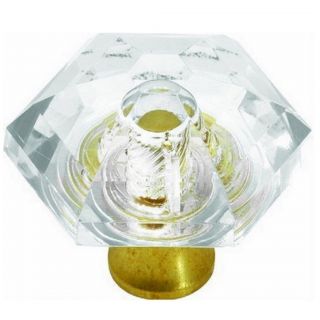 Hickory P31 CA3 Faceted Crystal Acrylic Glass Like Cabinet Knob
