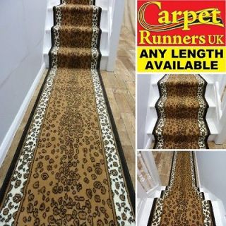 Print ~ 60cm wide   ANY LENGTH Animal Hall Stair Carpet Runner Rug