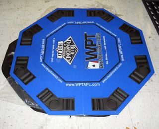 WPT Amateur Poker League Octagon folding Poker Table in Case USED