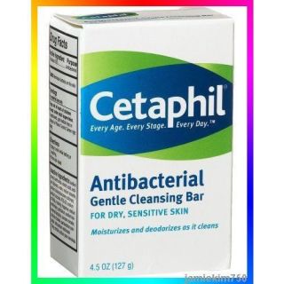 Cetaphil Antibacterial Gentle Cleansing Bar Soap 4.5oz