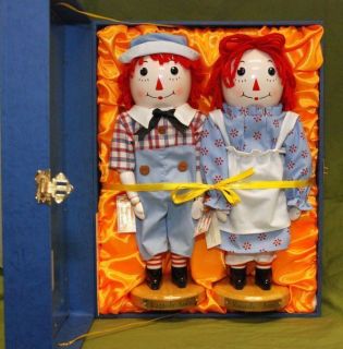 Raggedy Ann & Andy Collectible Nutcrackers Doll Sterling & Camille NEW