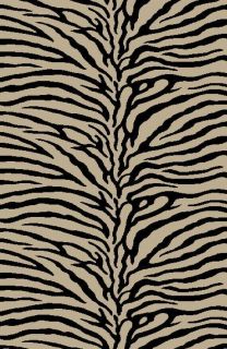 Modern Zebra Animal Skin Area Rug 8x11 Safari Carpet : Actual 7 6 x