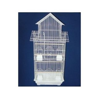 YML Pagoda Top Small Bird Cage in White 6844WHT