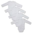 NEW Carters 4 Pack Long Sleeve White Bodysuits NWT