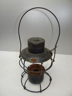 Antique Old Metal Handlan St Louis USA Train Railroad Lamp Lantern