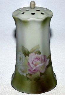Vintage Antique Porcelain Hat Pin Holder RS Germany Hand Painted Roses