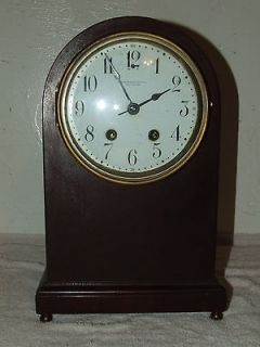 Antique SETH THOMAS Mahogany Beehive Mantel Clock C.1900 HENNEGEN