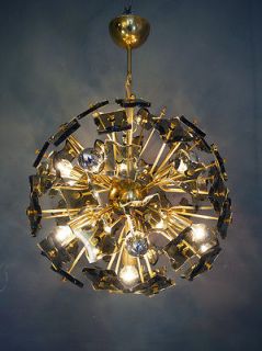 FONTANA ARTE Crystal Snowball SPUTNIK Chandelier PONTI Pendant Lamp