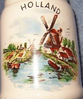 HOLLAND Netherlands china indoor PLANT WATERER water can Dutch pitcher