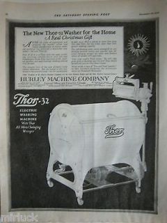 1920 Antique THOR 32 Washing Machine Washer Laundry Wringer Christmas