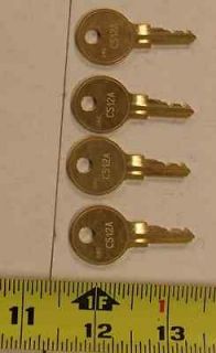 Valley coin operated pool table lock  512  keys   qty of 4 for 1