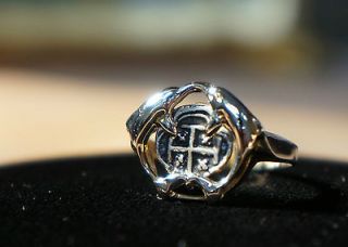 Atocha Coin Jewelry Pirate Treasure .925 Sterling Silver Coin Ring