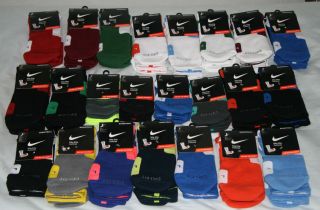 Nike Elite Crew Basketball Socks All Sizes and Colors M, L, XL Hyper