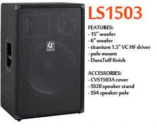 Carvin LS1503 15” 15 inch 3 Way Passive Main PA Loud Speaker Carpet