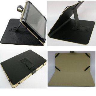 Black Leather Pouch Cover Case for 10.1 ARCHOS 101 TABLET