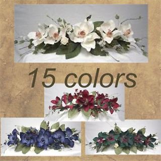 SALE~ 24 Magnolia Swag Silk Flowers Artificial Wedding Arrangement