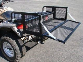 REAR ATV STORAGE RACK DROP DOWN BASKET STEEL CARGO CARRIER WITH TAIL