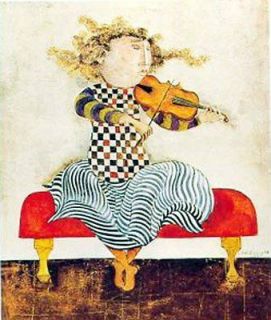 Fine Art Poster Print Le Violin De Juliette By Graciela Rodo