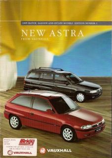 Vauxhall Astra Mk3 Hatchback Saloon & Estate 1994 95 UK Market Sales