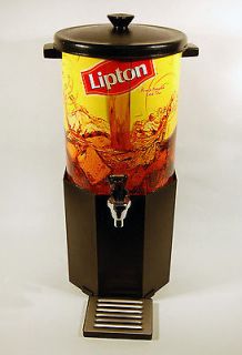 Ice Tea Dispenser 3 Gallon, Lipton Tea with drip tray