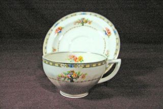 WH Grindley Ivory Cup & Saucer Set
