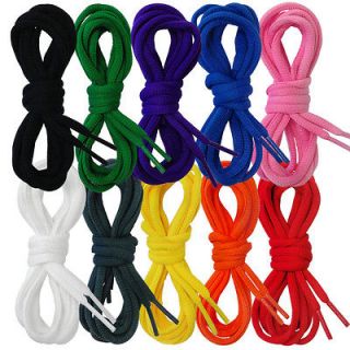 Multiple Color Plain Shoelaces   Athletic Sport Tubed Shoe Lace Pair