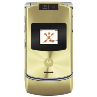 RAZR V3xx   Gold (Unlocked) Cellular Phone GSM FLIP Phone Bluetooth