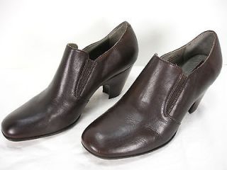 BORN LEATHER SLIP ON BOOTIES ANKLE BOOTS SHOES WOMENS 10 M