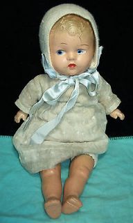 Antique/Vintag e 15 Unmarked Compo & Cloth Baby Doll   VGC