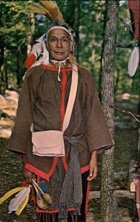 Atmore AL Native Americana Medicine Man Norman McGhee Postcard