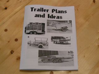 Car Hauler Trailer Plan Book plan/s + 15 trailers