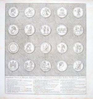 Pietro Santi Bartoli (Italian) Coins / Parthian War / Julius Cesar
