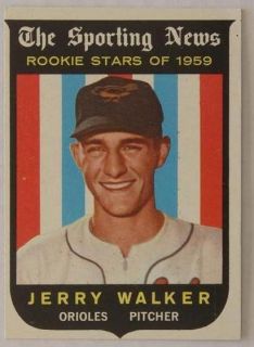 1959 Topps Jerry Walker #144 Baltimore Orioles Inv#1045
