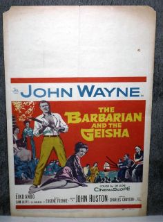 THE BARBARIAN AND THE GEISHA original poster JOHN WAYNE