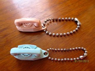 Vintage BELL PRINCESS TELEPHONE Advertising Key Ring Chain