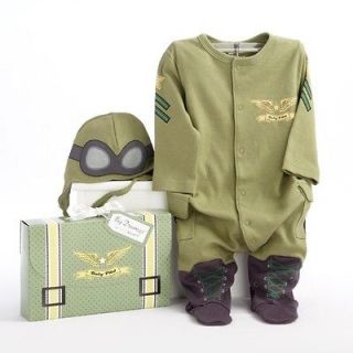 Baby Monogrammed Pilot Costume Clothes Layette Shower Gift Set 0 6