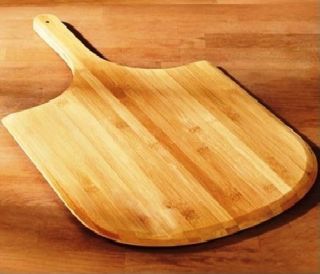 BAMBOO PIZZA PEEL PADDLE 25X13 DELUXE WOOD PIZZA PEEL WOODEN