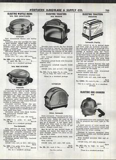 1947 AD Electric Waffle Iron Proctor Toaster Sunbeam M B M B Manning