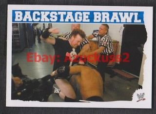 Backstage Brawl 2010 WWE Slam Attax Mayhem Wrestling TCG Card