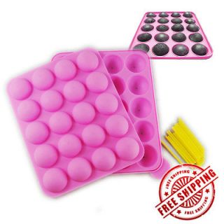 New 20 Cup Tasty Top Cake Pop Mold Tray Easy Instant Silicone Baking
