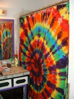 TIE DYE SHOWER CURTAIN You Design, You Pick the Colors!