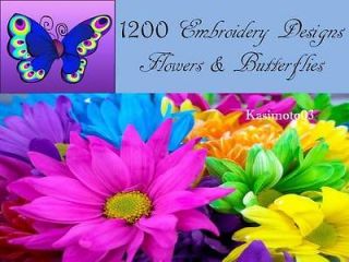 & Butterfly Embroidery Machine Pattern Designs Brother Baby Lock PES