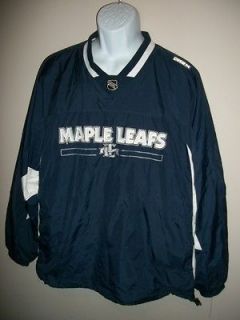 Mens CCM Toronto Maple Leafs NHL Hockey Jacket Jersey  Stitched