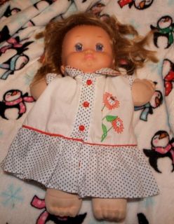 Mattel Magic Nursery Baby Doll Toddler Blonde Girl Purple Eyes